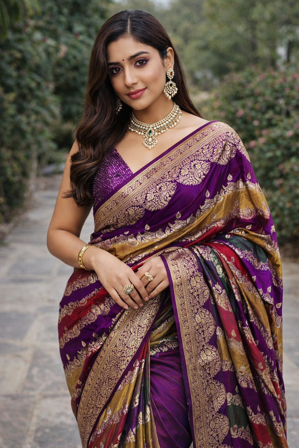 Banaras Pure Mashru Silk