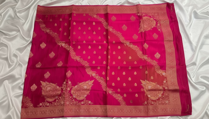 Pink Banarasi Pure Mashru Silk - Designer Party Wear