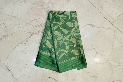 Forest Green Banarasi Brasso Saree