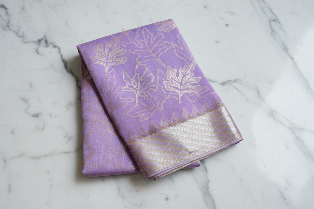 Dusky Pink Banarasi Brasso Saree