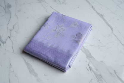Lavender Banarasi Brasso Saree