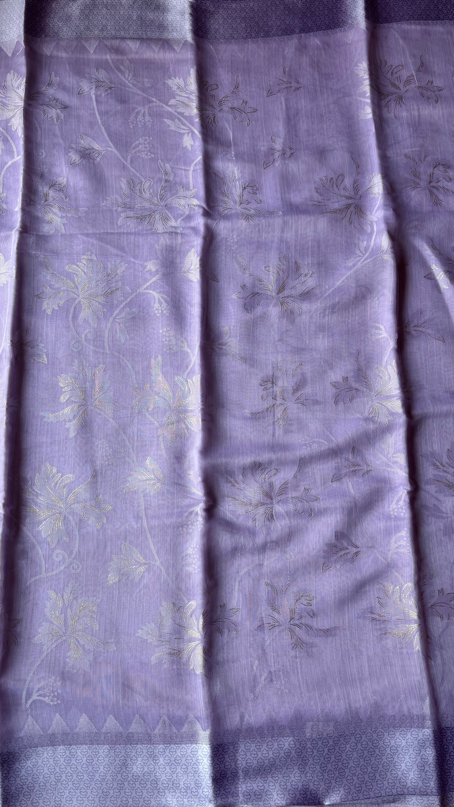 Lavender Banarasi Brasso Saree
